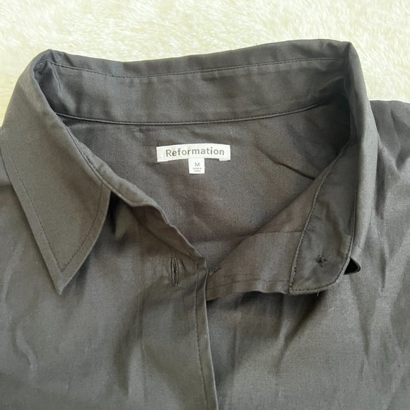 Reformation Will Oversized Shirt | Black 🎉Last One 🎀 NEW - Picture 11 of 13